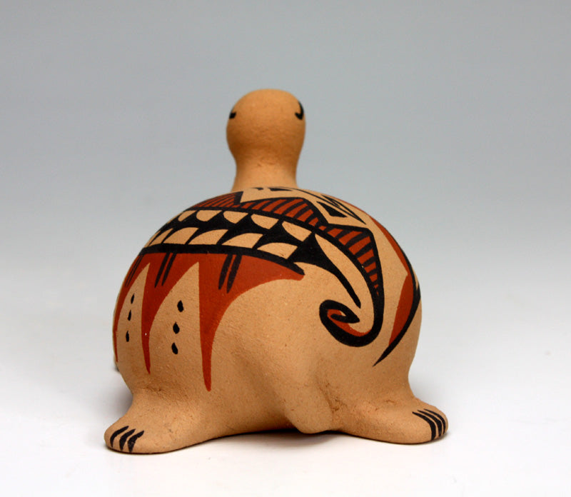Jemez Pueblo American Indian Pottery Turtle Figurine #2 - Renee Ortiz