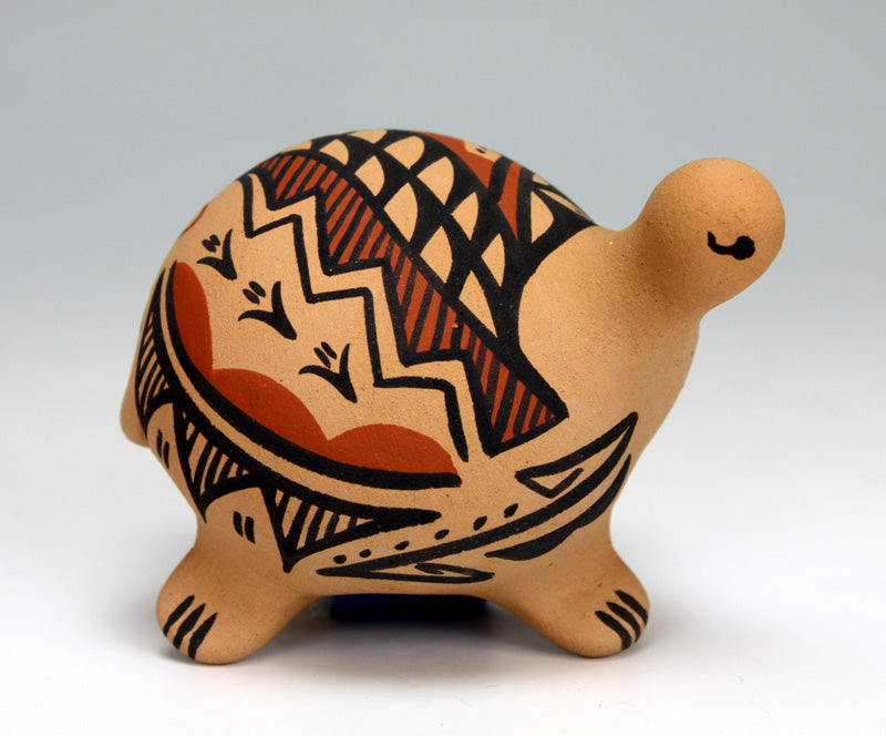 Jemez Pueblo American Indian Pottery Turtle Figurine #3 - Renee Ortiz