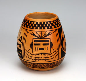 Hopi American Indian Pottery Coyote Jar - Garrett Maho