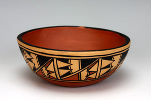 Kewa - Santo Domingo Pueblo American Indian Pottery Bowl #6 - Xavier Lucero