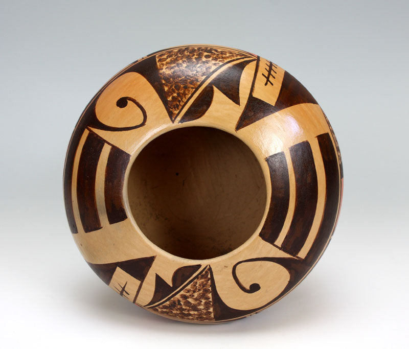 Hopi American Indian Pottery Eagle Tail Jar #4 Jar - Adelle Nampeyo