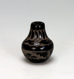 Santa Clara Pueblo Indian Pottery Miniature Seed Jar #1 - Monica Naranjo