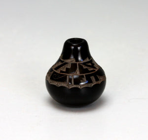 Santa Clara Pueblo Indian Pottery Miniature Seed Jar #2 - Monica Naranjo