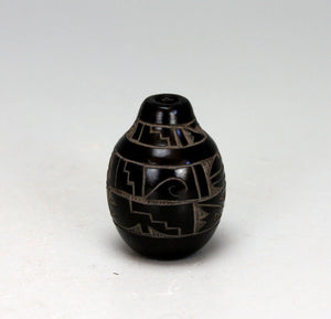 Santa Clara Pueblo Indian Pottery Miniature Seed Jar #3 - Monica Naranjo