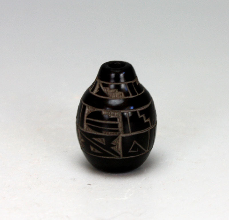 Santa Clara Pueblo Indian Pottery Miniature Seed Jar #3 - Monica Naranjo