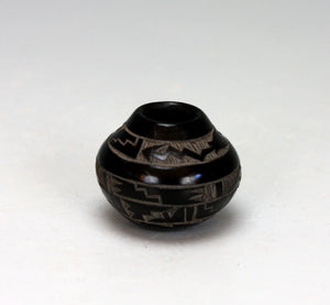 Santa Clara Pueblo Indian Pottery Miniature Seed Jar #4 - Monica Naranjo