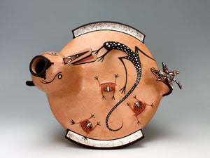 Zuni Pueblo Native American Indian Pottery Large Duck Jar - Agnes Peynetsa