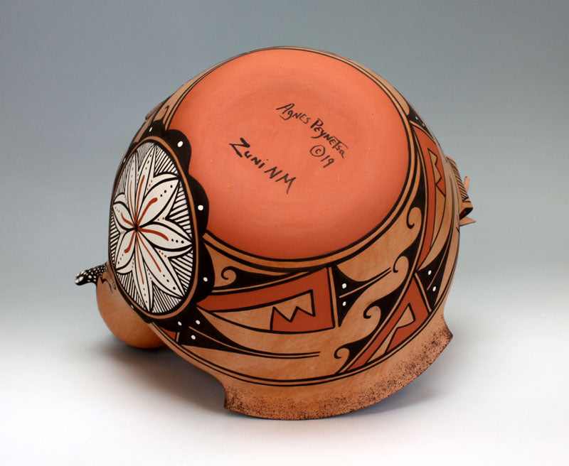 Zuni Pueblo Native American Indian Pottery Large Duck Jar - Agnes Peynetsa