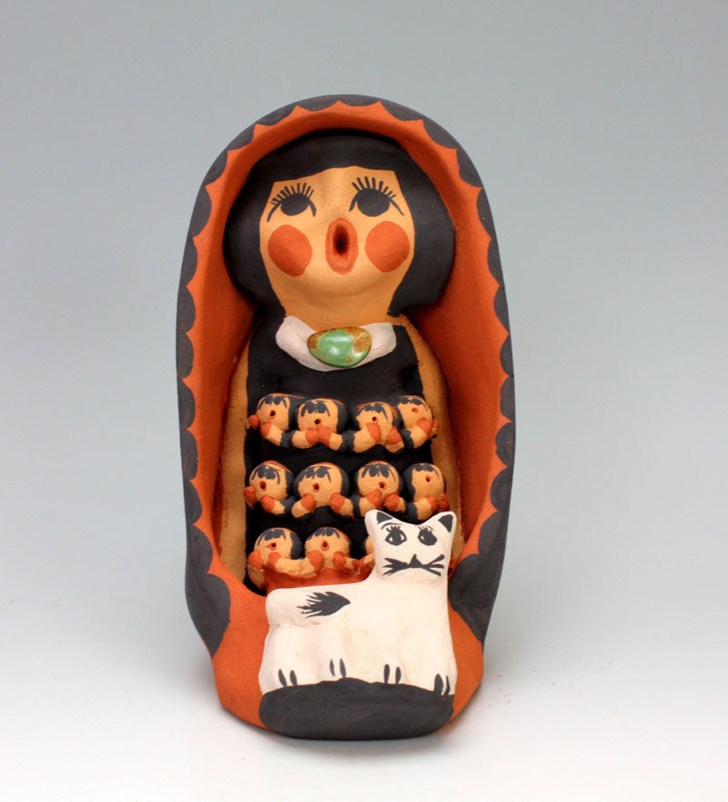 Jemez Pueblo American Indian Pottery Storyteller #1 - Caroline Sando