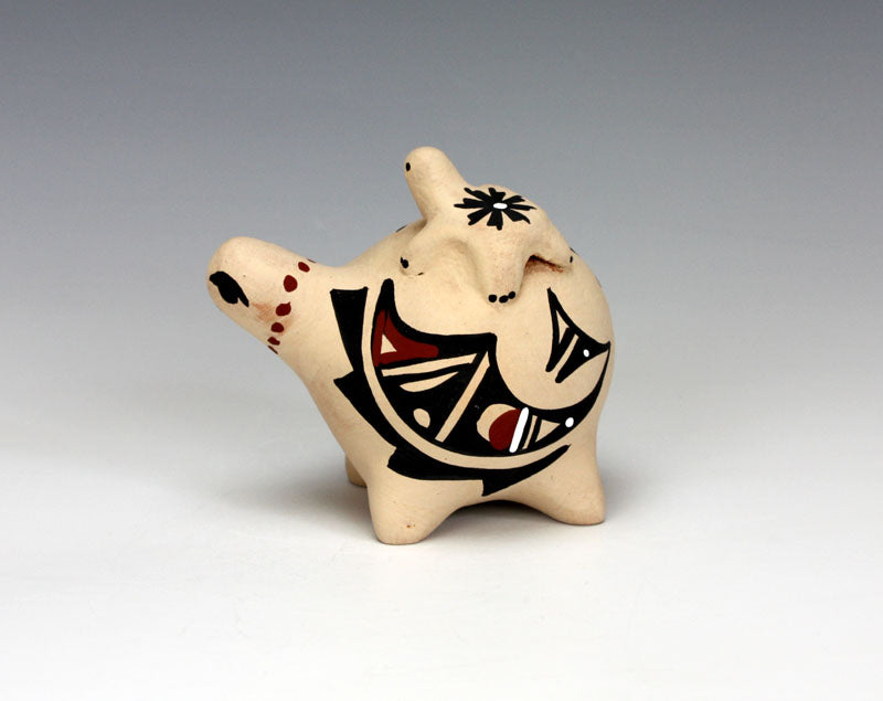 Jemez Pueblo American Indian Pottery Turtle Storyteller - Marie Chinana