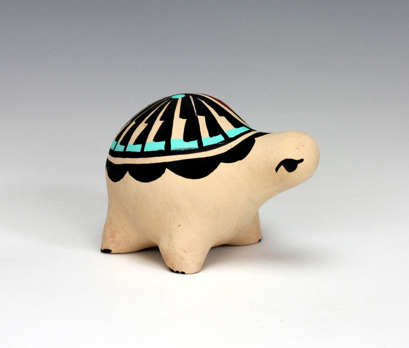 Jemez Pueblo American Indian Pottery Turtle #4 - Marie Chinana