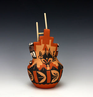 Jemez Pueblo American Indian Pottery Medium Kiva Jar #1 - Caroline Sando