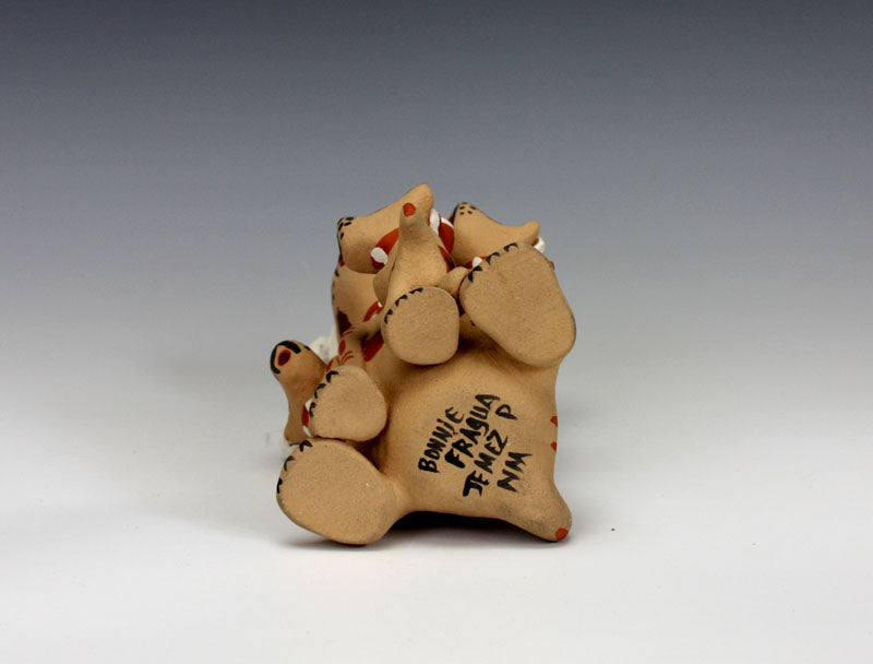 Jemez Pueblo American Indian Pottery Dog - Santa Storyteller - Bonnie Fragua