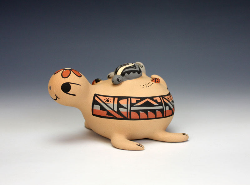 Jemez Pueblo American Indian Pottery Turtle - Chrislyn Fragua