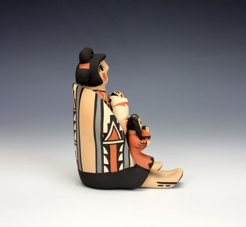 Jemez Pueblo American Indian Pottery Female Storyteller - Chrislyn Fragua