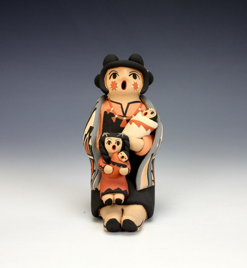 Jemez Pueblo American Indian Pottery Female Storyteller - Chrislyn Fragua