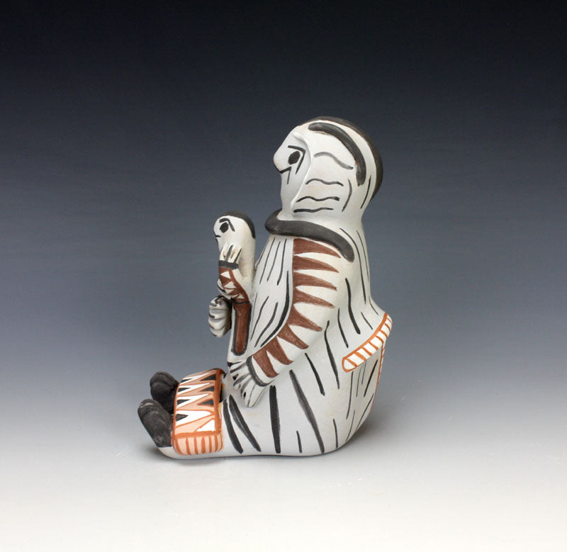 Jemez Pueblo Native American Pottery Alien Storyteller - Robert Fragua