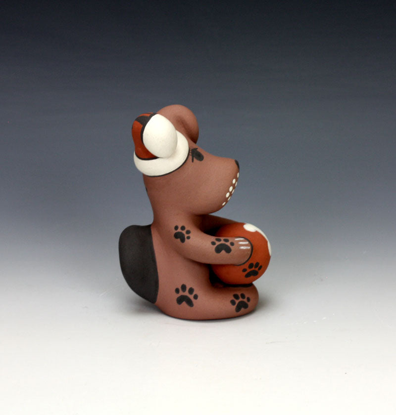 Jemez Pueblo American Indian Pottery Dog Figure #2 - Darrick Tsosie