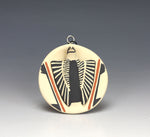 Jemez Pueblo American Indian Pottery Eagle Ornament #1 - Loren Wallowingbull