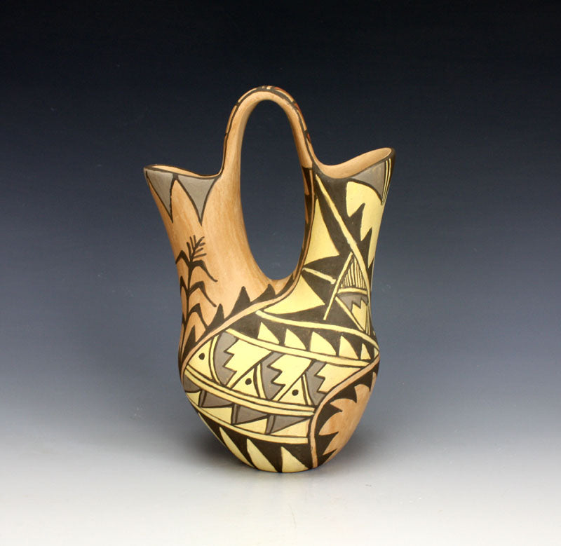 Jemez Pueblo American Indian Pottery Wedding Vase #2 - Juanita Fragua