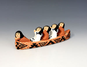 Jemez Pueblo American Indian Pottery Canoe - Teri Cajero
