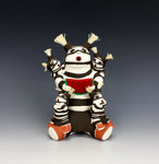Jemez Pueblo American Indian Pottery Koshare Storyteller - Antoinette Concha