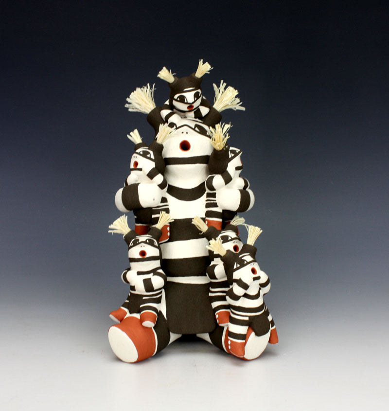 Jemez Pueblo American Indian Pottery Koshare Storyteller #1 - Antoinette Concha