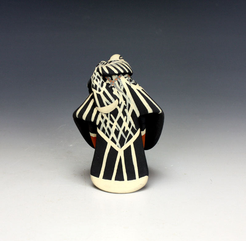Jemez Pueblo American Indian Pottery Eagle Storyteller #1 - Loren Wallowingbull