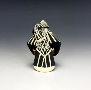 Jemez Pueblo American Indian Pottery Eagle Storyteller #1 - Loren Wallowingbull