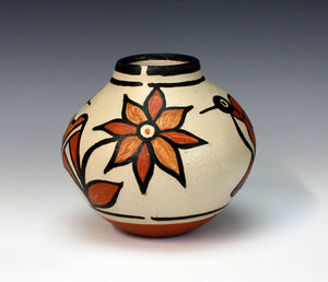 Kewa Pueblo Indian Pottery Hummingbird Jar #1 - Rose Pacheco