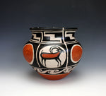 Kewa - Santo Domingo Pueblo American Pottery Ram/Sun Jar - Robert Tenorio