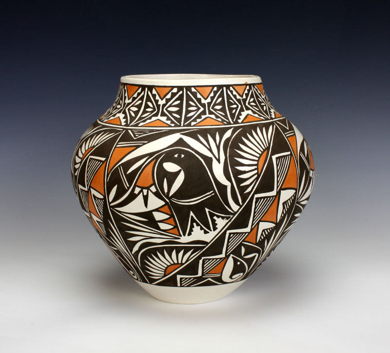 Laguna Pueblo Native American Indian Pottery Olla #4 - Miriam Davis