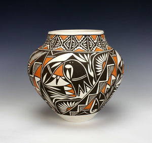 Laguna Pueblo Native American Indian Pottery Olla #4 - Miriam Davis