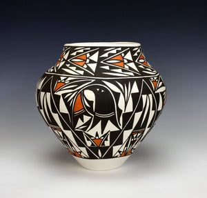 Laguna Pueblo Native American Indian Pottery Olla #5 - Miriam Davis