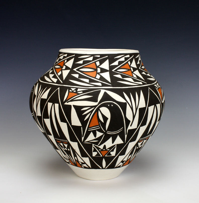 Laguna Pueblo Native American Indian Pottery Olla #5 - Miriam Davis