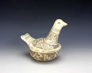 Laguna Pueblo Native American Indian Pottery Bird Figure - Michael Kanteena