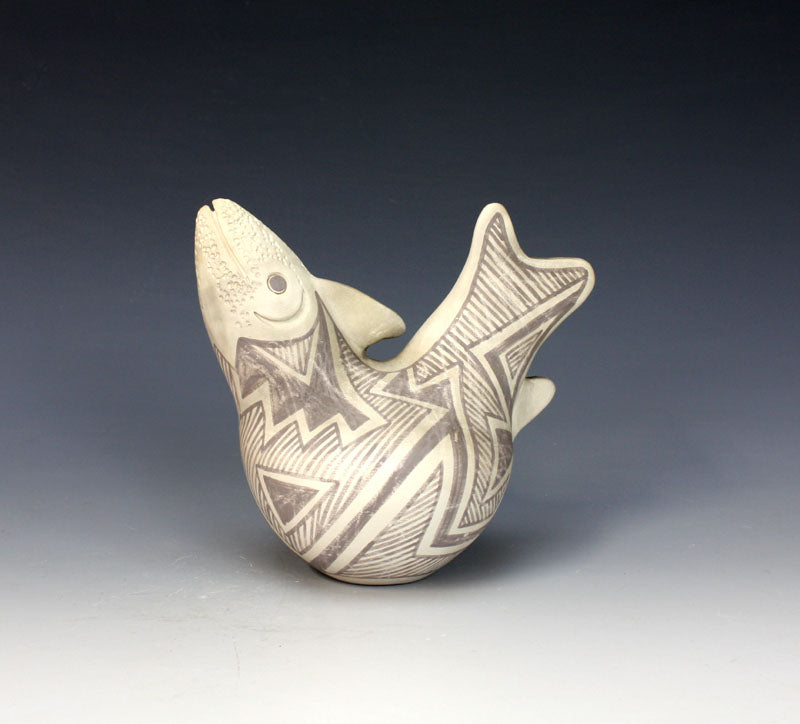 Laguna Pueblo Native American Indian Pottery Fish #1 - Michael Kanteena