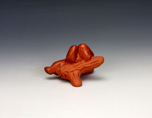 Santa Clara Pueblo Native American Pottery Bear #2 - Birdell "Vine Flower" Bourdon