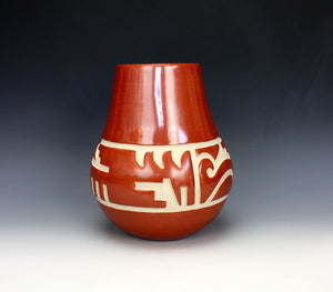 Santa Clara Pueblo Indian Pottery Carved Jar - LuAnn Tafoya
