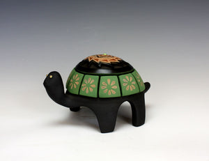 Santa Clara Pueblo Indian Pottery Sgraffito Turtle #2 - Melony Gutierrez