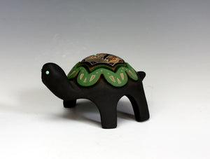 Santa Clara Pueblo Indian Pottery Small Sgraffito Turtle #2 - Melony Gutierrez