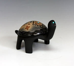 Santa Clara Pueblo Indian Pottery Small Sgraffito Turtle #4 - Melony Gutierrez