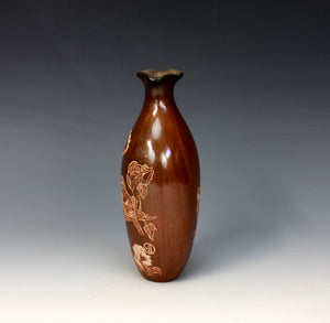 Taos Pueblo Native American Indian Pottery Bird Vase - Bernice Naranjo