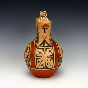 Zia Pueblo Native American Indian Pottery Wedding Vase #1 - Ruby Panana