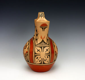 Zia Pueblo Native American Indian Pottery Wedding Vase #1 - Ruby Panana