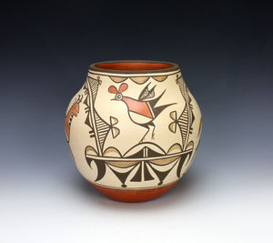 Zia Pueblo Native American Pottery Deer Jar - Marcellus & Elizabeth Medina