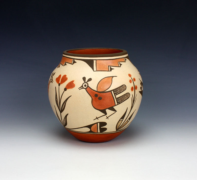 Zia Pueblo Native American Indian Pottery Bird Jar #3 - Kimberly Medina