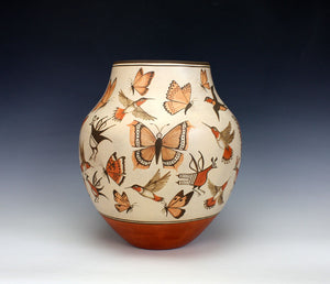 Zia Pueblo Native American Indian Pottery Large Storage Jar  - Marcellus & Elizabeth Medina