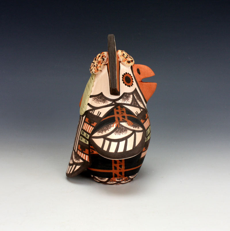 Hopi / Zuni Pueblo Native American Indian Pottery Owl #2 - D.H. Mavapu