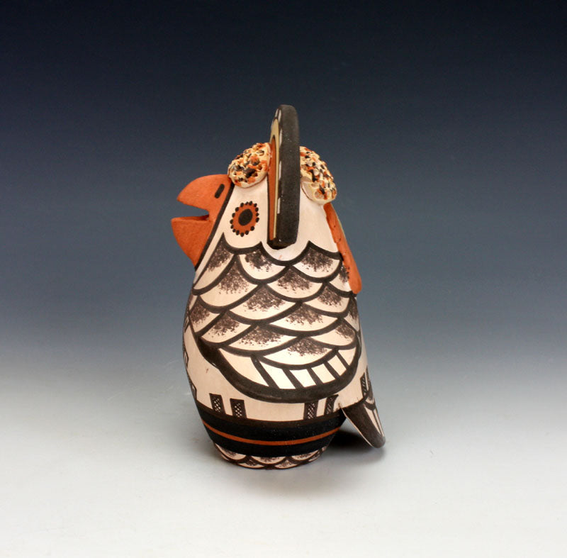 Hopi / Zuni Pueblo Native American Indian Pottery Owl #2 - D.H. Mavapu